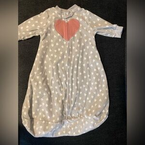 Gray and Pink Heart Kids Pajamas